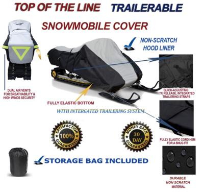 HEAVY-DUTY Snowmobile Cover Ski Doo MXZ MX Z X Rotax 600 HO E-TEC