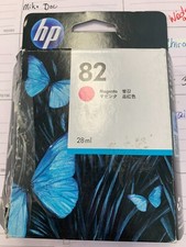 HP CH567A 82 Magenta Ink Design Jet box is opened but the ink is factory sealed
