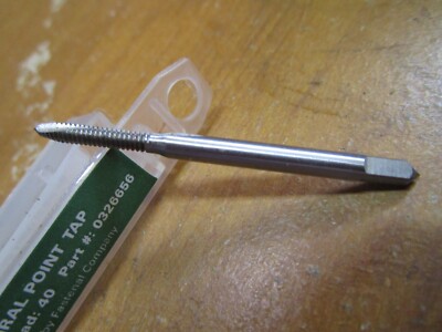 #4-40 HSS 2 Flute H2 Spiral Point Plug Tap