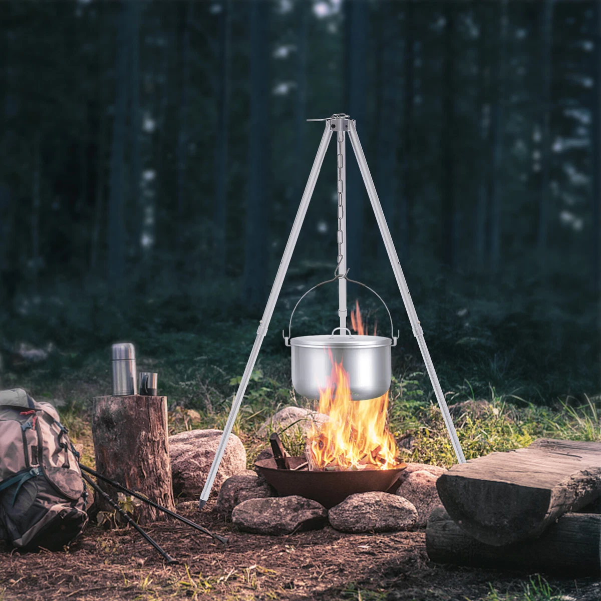 Campfire Pot Hanger Tripod