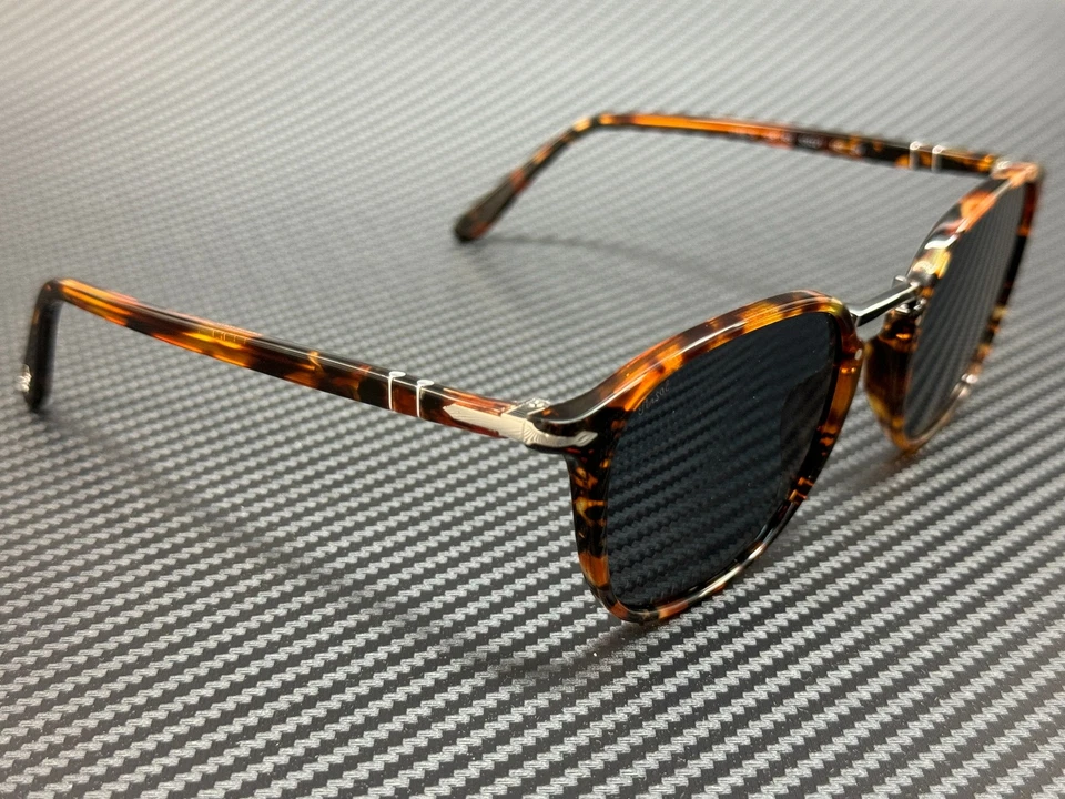 Óculos de sol masculino quadrado marrom escuro PERSOL PO3186S 1081R5 53 mm - Imagem 3 de 4