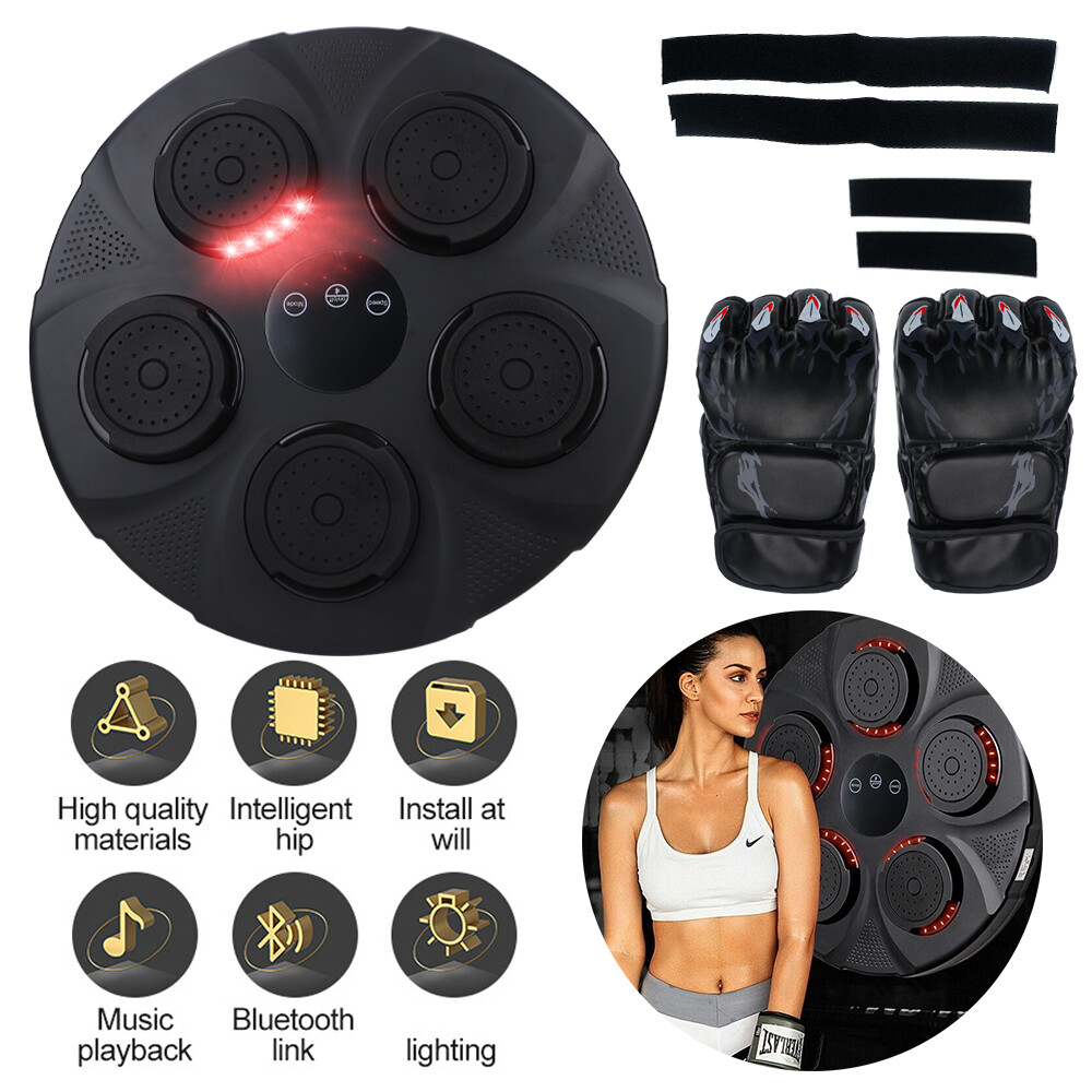 Macchina Da Boxe Musicale LeuKoles - Con Guantoni, Bluetooth, 9 Modalità E Luci LED - Foto 10