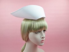 NURSE HAT VINTAGE TRADITIONAL NURSE'S CAP WHITE SISTER'S SCRUB ADJUSTABLE NEW