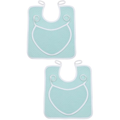  2 PCS Baby Bibs Shower Dummies Adult Rice Bag Convenient Lunch Elderly