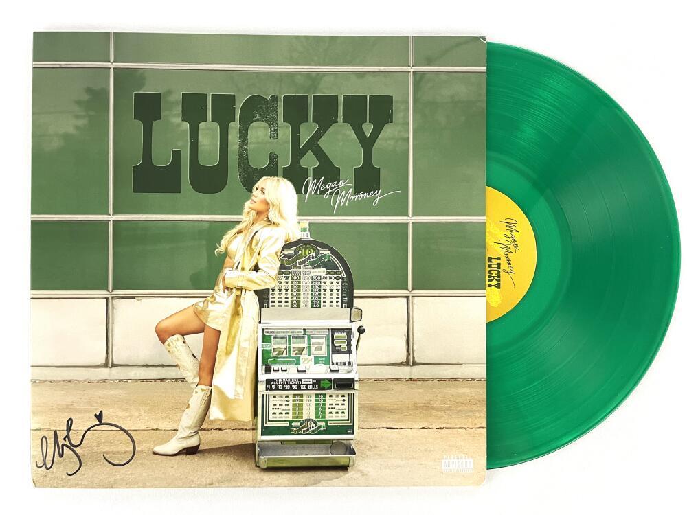 米2LP Megan Moroney Lucky 19658829471 COLUMBIA /00520 Megan Moroney Signed Autograph Lucky Album Vinyl Record