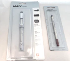 LAMY SAFARI ROLLERBALL PEN MADE IN GERMANY CLEAR VISTA 317 + EXTRA REFILL! - NEW