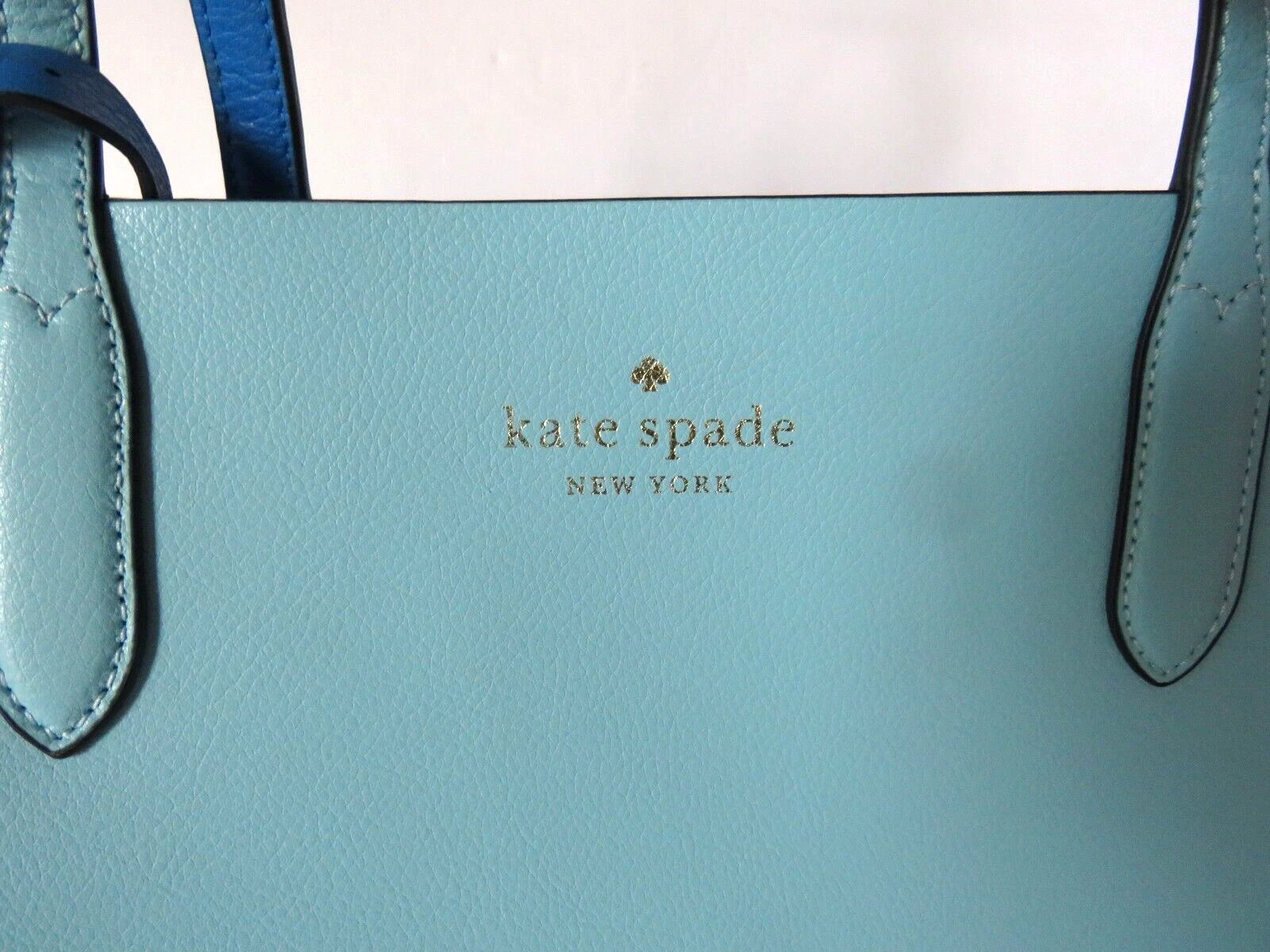 Borsa KATE SPADE blu chiaro braccialetto abbinato reversibile blu medio borsetta carriera