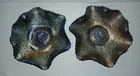 Vintage (Set of 2) Fenton Carnival Glass Persian Medallion Ruffled Bowls