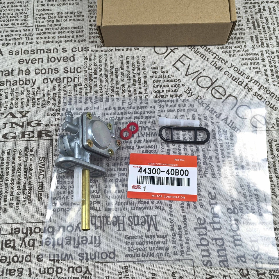Grifo interruptor válvula petcock tanque combustible gasolina fabricante de equipos originales 44300-40B00 para Suzuki Kawasaki EE. UU. Foto 2 de 2
