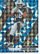 2025 Panini Mosaic - Jakobi Meyers #62 Reactive Blue Mosaic Prizm