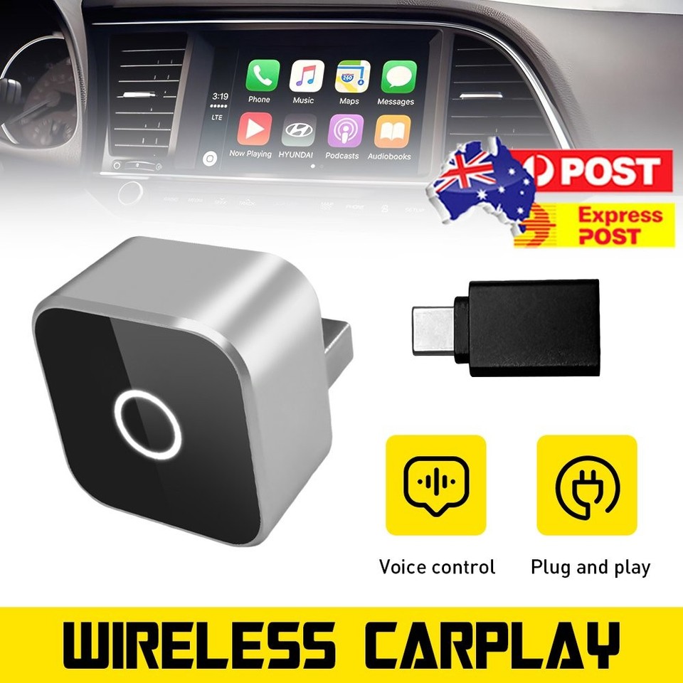 Wireless Carplay & Android Auto Mini Cube USB Adapter For Universal ...
