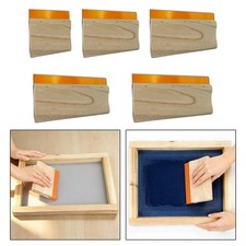 Raclette de sérigraphie professionnelle, grattoir à encre en bois, dureté