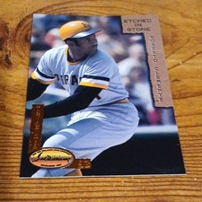 Ted Williams Card Company Roberto Clemente Etched In Stone ES3 1993 Pirates MLB