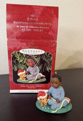 1998 Hallmark Keepsake Christmas Ornament Ricky All God's Children Martha Root