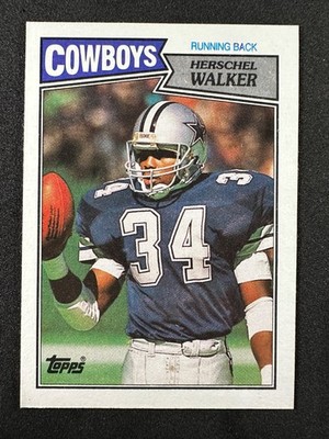 1987 Topps HERSCHEL WALKER Rookie 264 RC COWBOYS LEGEND