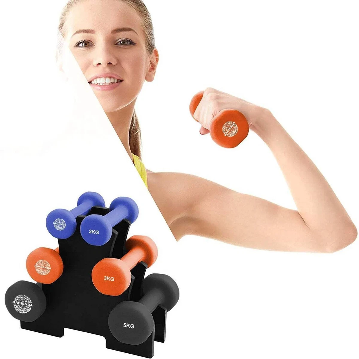Hacienda DB620 Dumbbell Set - 7 Piece