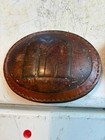 Rare Manna Pro Leather Covered Belt Buckle & Carnation Calf Manna Brass Buckle — photo 2