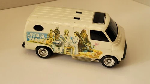 Kenner SSP STAR WARS Van White w/Mural On Sides Vintage Toy (No Rip Cord) RARE!