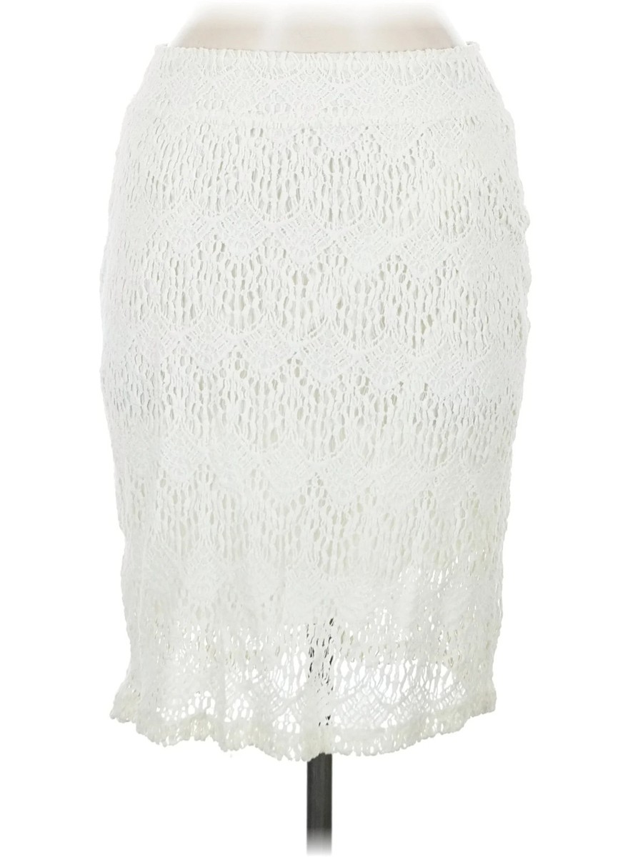 Origami by vivien Women Ivory Casual Skirt M