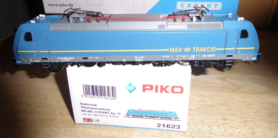 Piko 21623 H0 DCC Sound Electric Locomotive Rh 480 Der Máv-trakcio Epoch 5/6 - Image 2 of 4