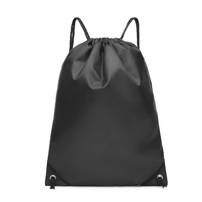 Unisex S2020 Drawstring Backpack Tasche, Schwarz, 35cm W 45cm H