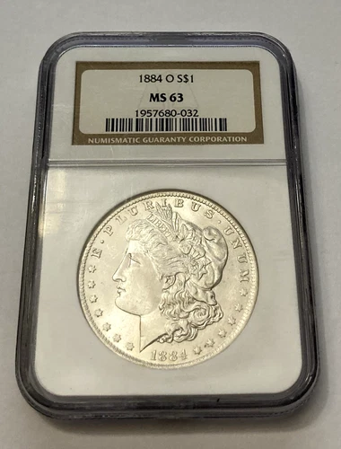 1884 O Morgan Silver Dollar NGC MS 63 FREE SHIPPING