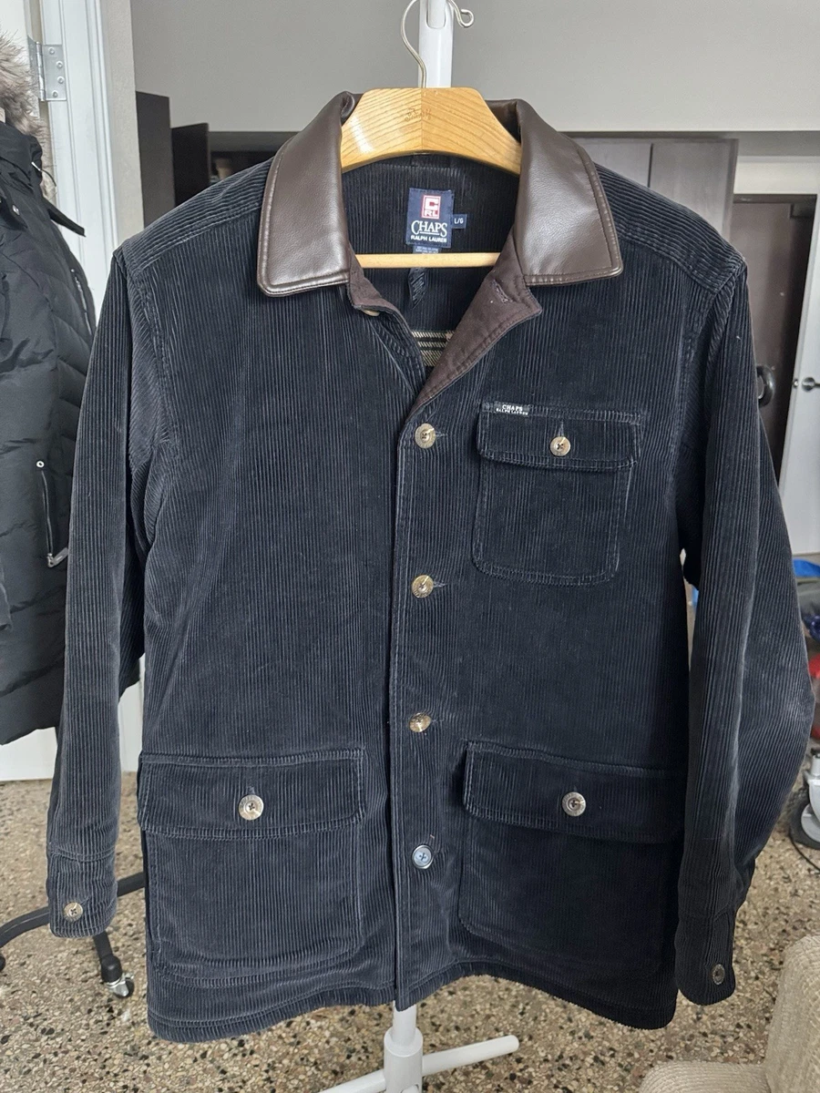 Chaps Black Leather Outer Shell Coats, Jackets & Vests for Men for
