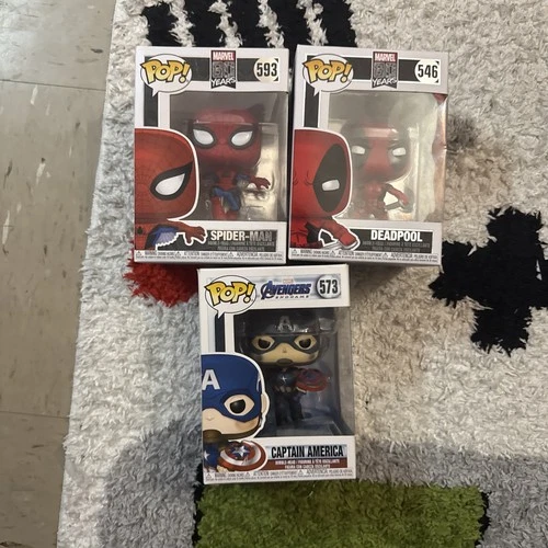 Funko Pop! Collectible Figures Marvel Lot of 3