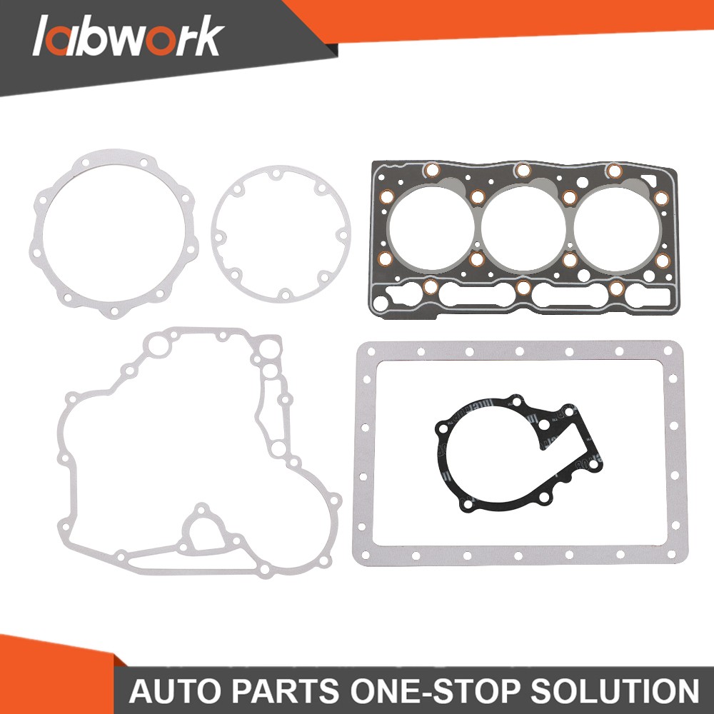 Labwork Complete Cylinder Head w/ Valves Full Gasket Set For Kubota D1005 Engine