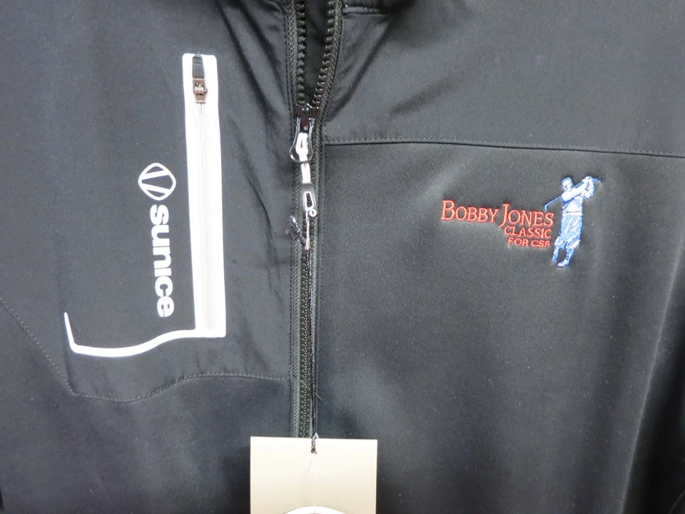 Womens Sunice Golf #1 on Tour Outerwear L (size 12) Black w/ multiple logos NEW - Image 3 of 4