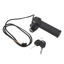 EBike Throttle Grip with Keys, Electric Scooter Bicycle Full Twist Throttle