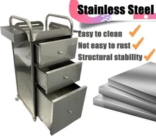 3 Drawers Beauty Salon Storage Utility Cart Multi-Functional Barber Cabinet