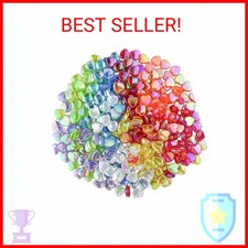 300 Pcs Acrylic Heart Shape Beads for Jewelry Making Craft DIY - Colorful Loose