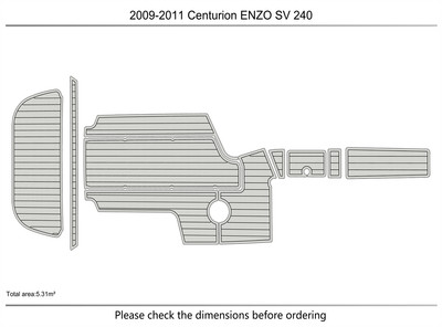 DuraEVA Seadek EVA Foam Boat flooring 2010 Centurion ENZO SV 240