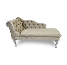 ANY COLOUR  Chesterfield Handmade Tufted Velvet Chaise Lounge Bedroom Accent 