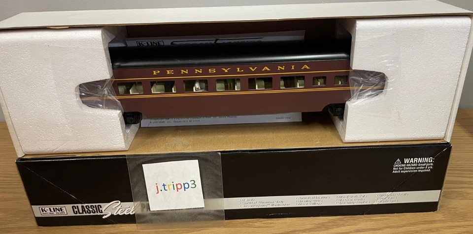 K-LINE K4680C Pennsylvania Aluminum 18" Passenger 4 Car Set O Scale PRR St Louis - Image 4 of 4