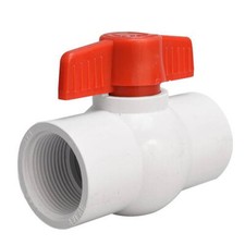 Ball Valve 1.25" FPT x FPT PVC, Threaded
