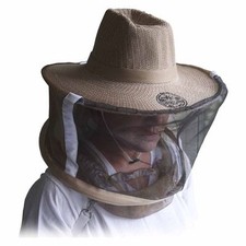 Natural Cotton Beekeepers Medium / Large Hat Veil Bee Protection During Beehive