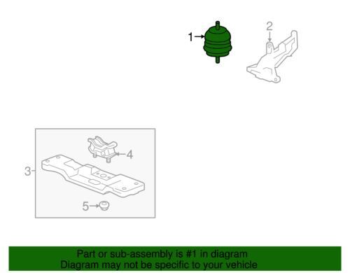 Genuine GM 2003-2014 Cadillac CTS STS SRX Engine Motor Mount Assembly 22887775 - Picture 7 of 7