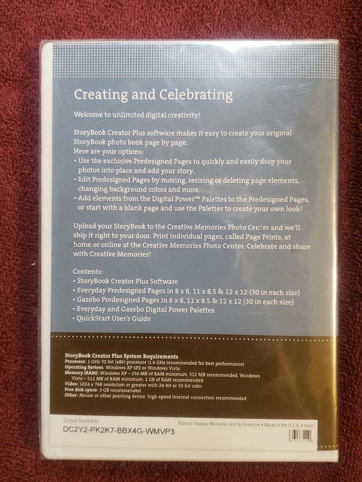 Creative Memories Storybook Creator Plus Photo Book Software NEW SEALED Set Of 2 - Image 2 of 3