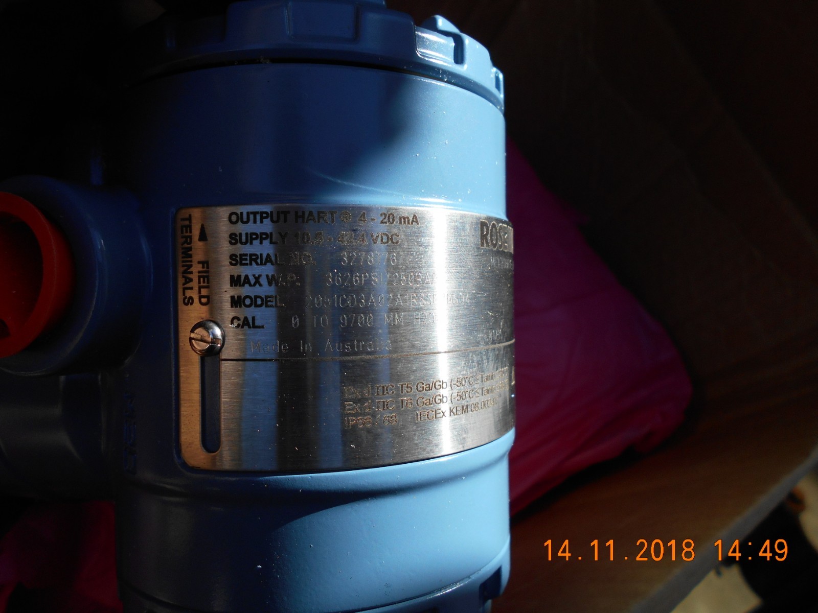 EMERSON ROSEMOUNT 2051CD 3A02A1BS5E7M5Q4 PRESSURE TRANSMITTER NEW IN