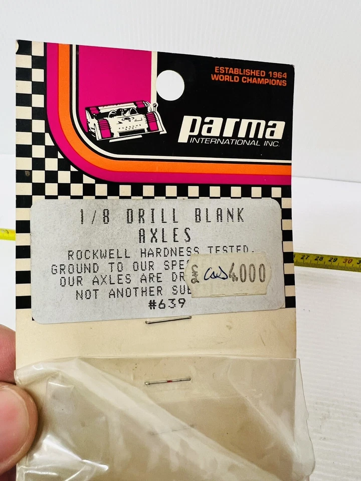 Parma 1/8 Bohrer Achsen Brandneu Vintage Und Nicht Verfügbar Ersatzteile Parts - Bild 3 von 3