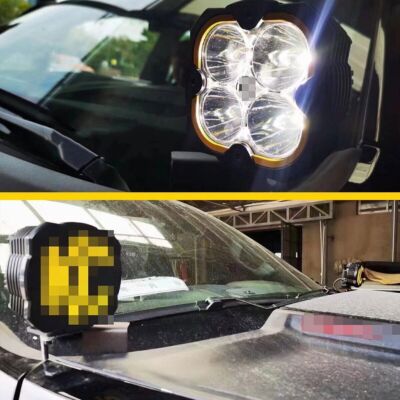 2pc Yellow LED Light On Front Pillar A-Pillar Fits Dodge RAM 2022 2023