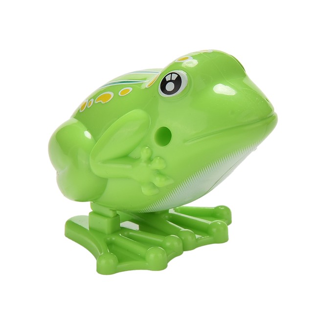 Best Wind up Frog Plastic Jumping Animal Classic Educational Clockwork