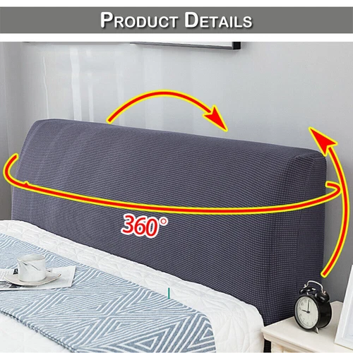 Stretch Bedroom Headboard Slipcover Dustproof Bed Head Spread Protector Cover A - Picture 3 of 40