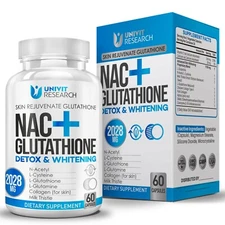 NAC Glutathione Skin Whitening Bleaching Anti-Agin Acne Scar & Dark Spot Remover