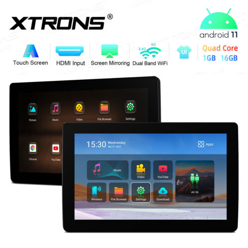 XTRONS 2PCS 11,6" Android 11 Auto Kopfstütze Monitor HDMI USB FM 1080P 1GB+16GB - Bild 2 von 12