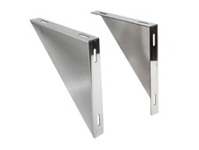 SUPPORTI ANGOLARE COPPIA - INOX - PER STUFE e CAMINI