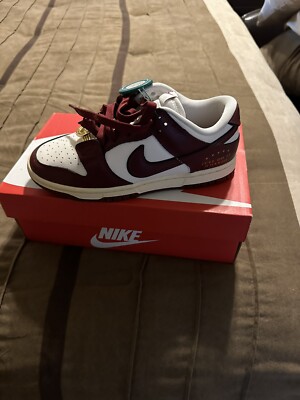 Women Nike Dunk Low SE Sail/Team Red-Black-Muslin