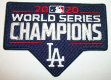Los Angeles Dodgers 2020 World Series Embroidered Patch 4" x 2 7/8" Iron Sew On